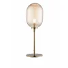 Amber Glass & Brass Stem Lamp<Galway Crystal Best