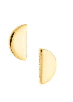 Arc Sterling Silver & Gold Stud Earrings<Galway Crystal Sale