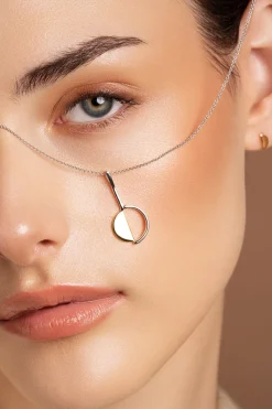 Arc Sterling Silver & Gold Stud Earrings<Galway Crystal Sale