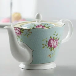 Aynsley Archive Rose Teapot<Galway Crystal Sale