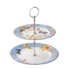 Aynsley Cottage Garden 2 Tiered Server<Galway Crystal New