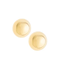 Balance Sterling Silver & Gold Stud Earrings<Galway Crystal New