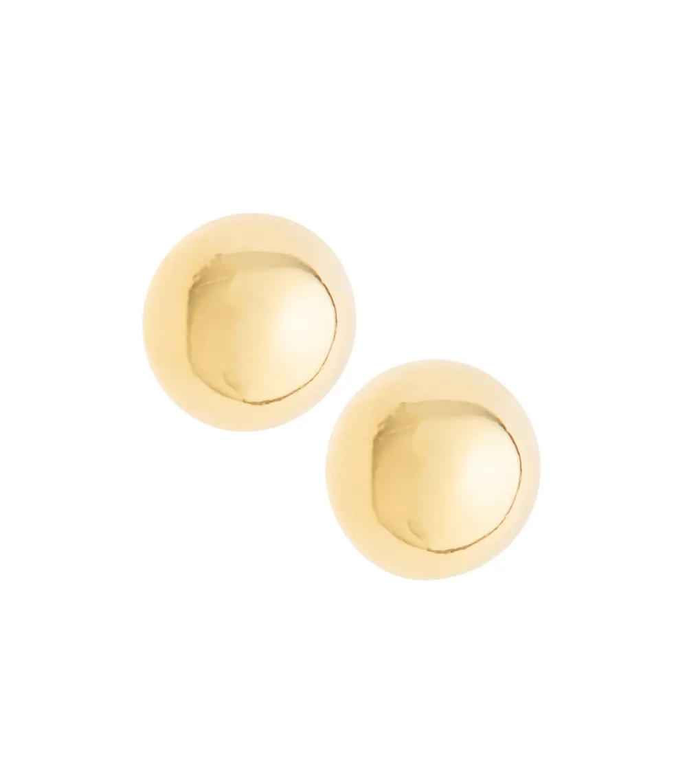 Balance Sterling Silver & Gold Stud Earrings<Galway Crystal New