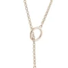 Balance Sterling Silver & Rose Gold Loop Through Necklace<Galway Crystal Clearance