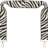 Black & White Zebra Camera Strap - Silver hardware<Galway Crystal Best