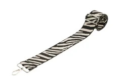 Black & White Zebra Camera Strap - Silver hardware<Galway Crystal Best