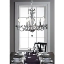 Cashel 5 Arm Chandelier IRE/UK Fitting<Galway Crystal