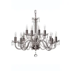 Cashel 12 Arm Chandelier IRE/UK Fitting<Galway Crystal Hot