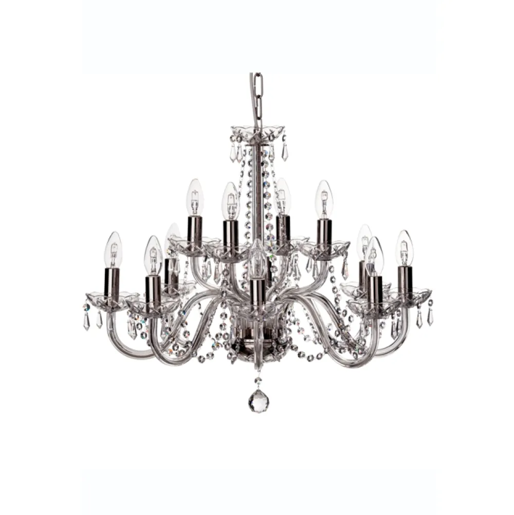 Cashel 12 Arm Chandelier IRE/UK Fitting<Galway Crystal Hot
