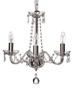 Cashel 3 Arm Chandelier US Fitting<Galway Crystal Discount