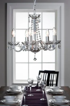 Cashel 5 Arm Chandelier US Fitting<Galway Crystal Hot