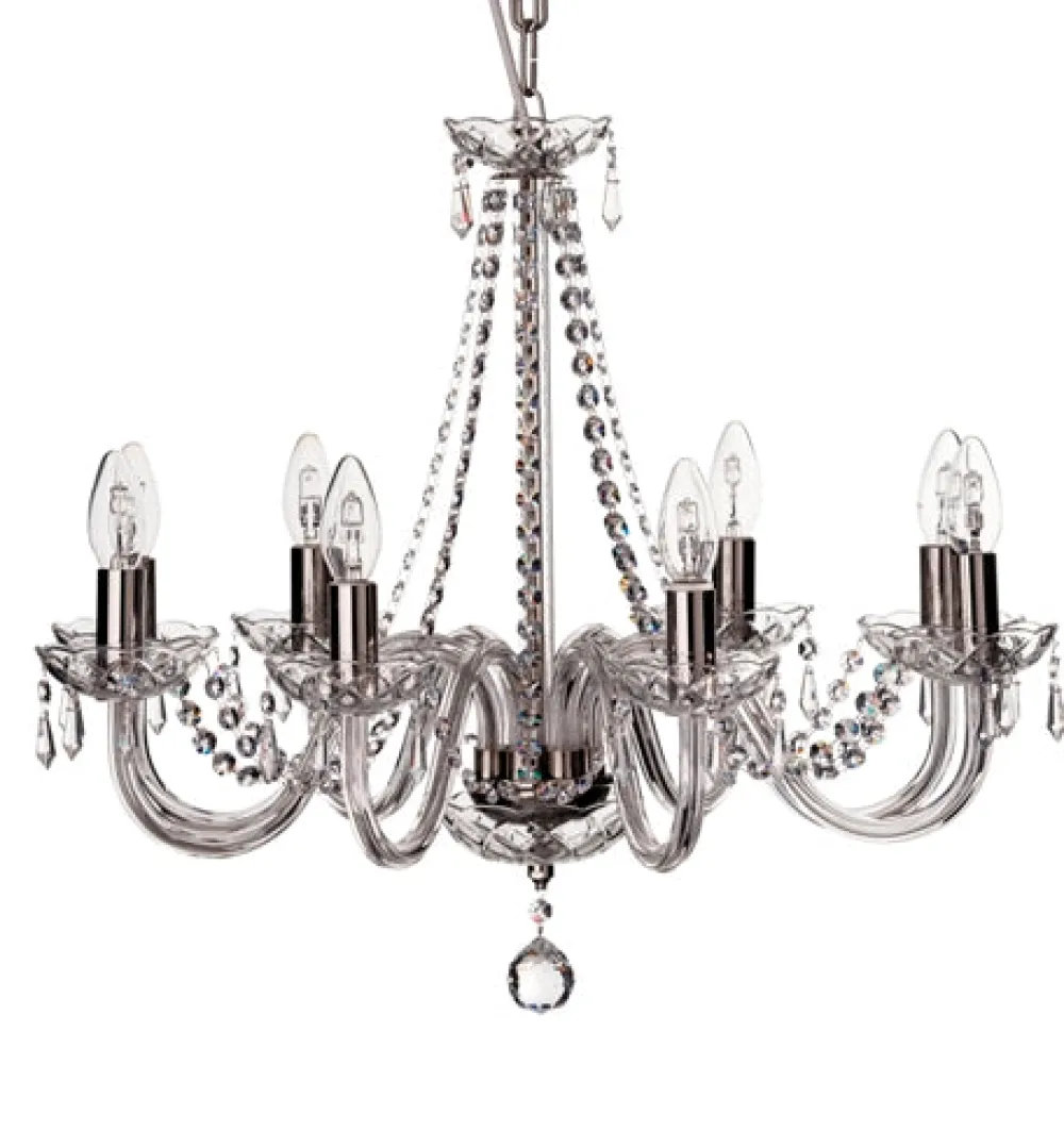 Cashel 8 Arm Chandelier US Fitting<Galway Crystal Outlet