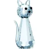 Cat Standing<Galway Crystal Clearance
