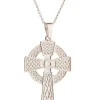 Celtic Cross Pendant<Galway Crystal New