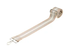 Champagne Sliver White Stripe Camera Strap - Silver hardware<Galway Crystal Sale