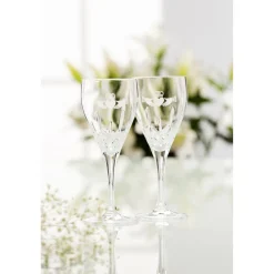 Claddagh White Glass Pair<Galway Crystal Sale