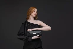 Clutch Bag in Black<Galway Crystal New