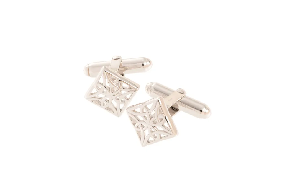 Cufflinks Celtic Knot<Galway Crystal