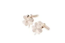 Cufflinks Shamrock<Galway Crystal Outlet