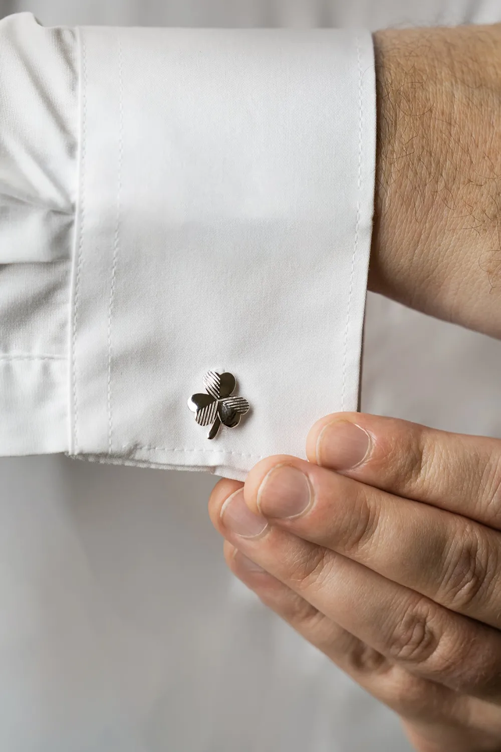 Cufflinks Shamrock<Galway Crystal Outlet