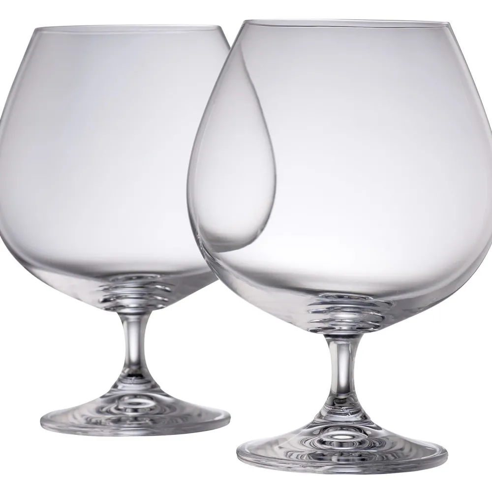 Elegance Brandy Balloon Glass Pair<Galway Crystal Online