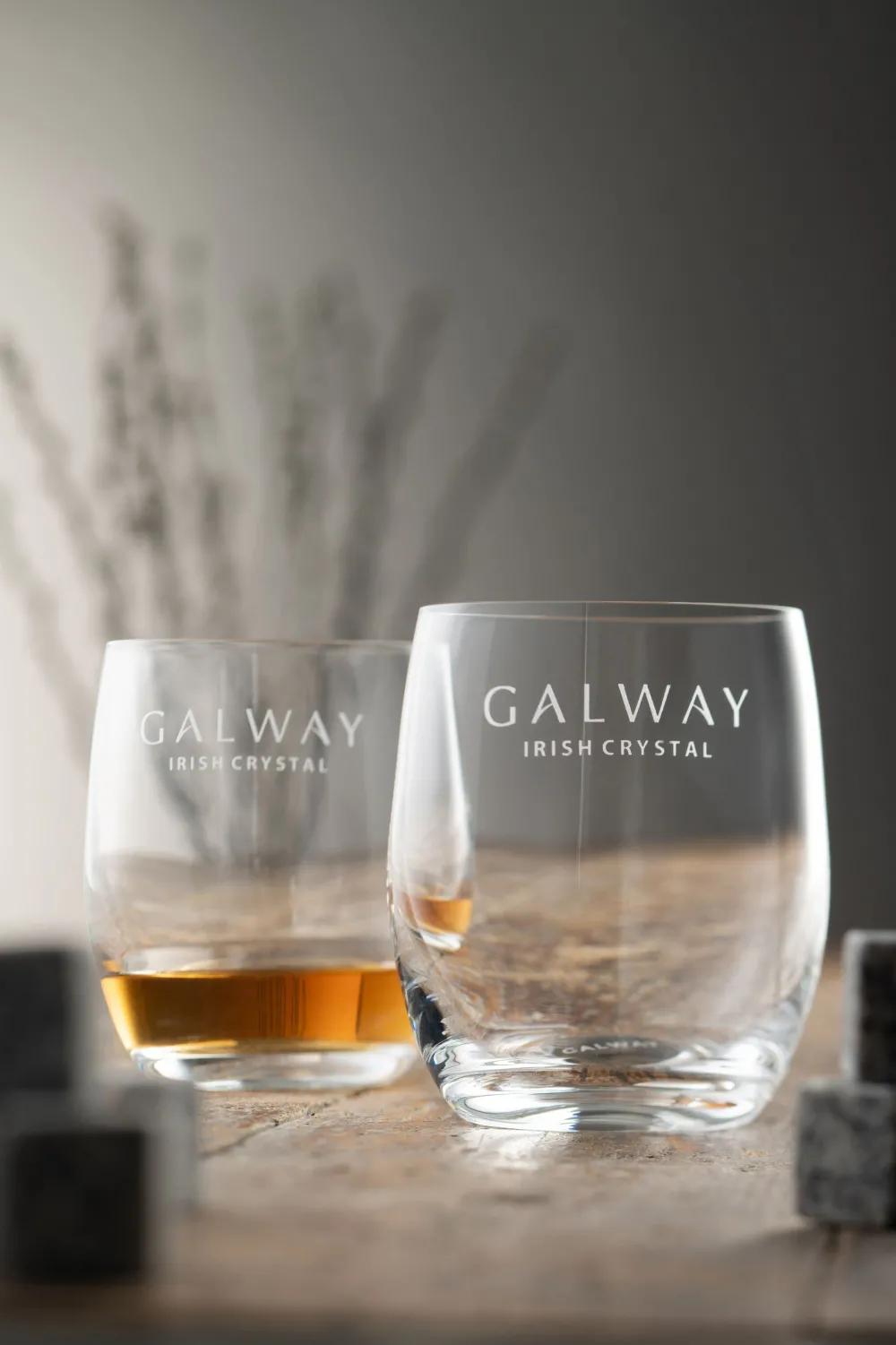 Engraved Elegance Tumbler Glass Pair<Galway Crystal Online