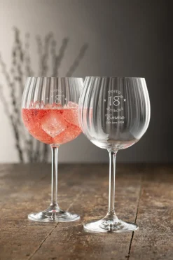 Engraved Erne Gin & Tonic Glass Pair<Galway Crystal Sale