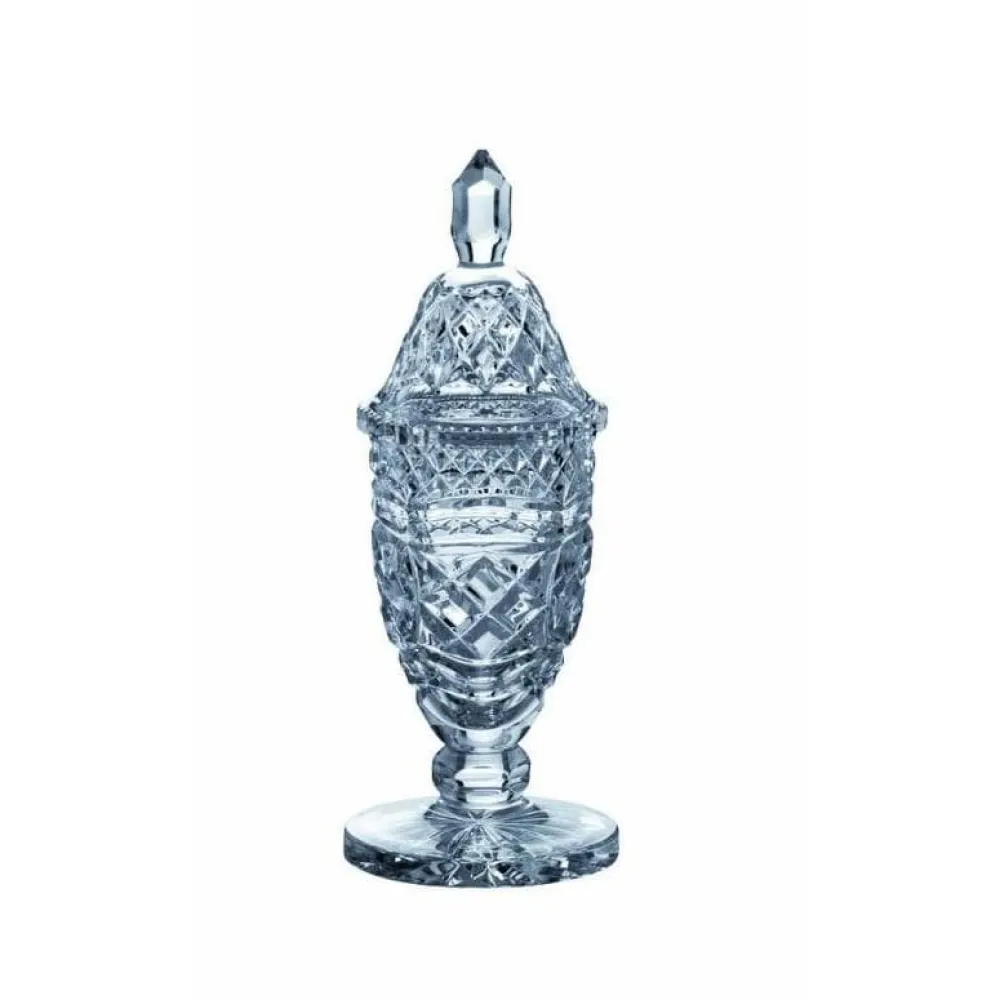 Engraved 10" Footed Sports Trophy & Lid<Galway Crystal