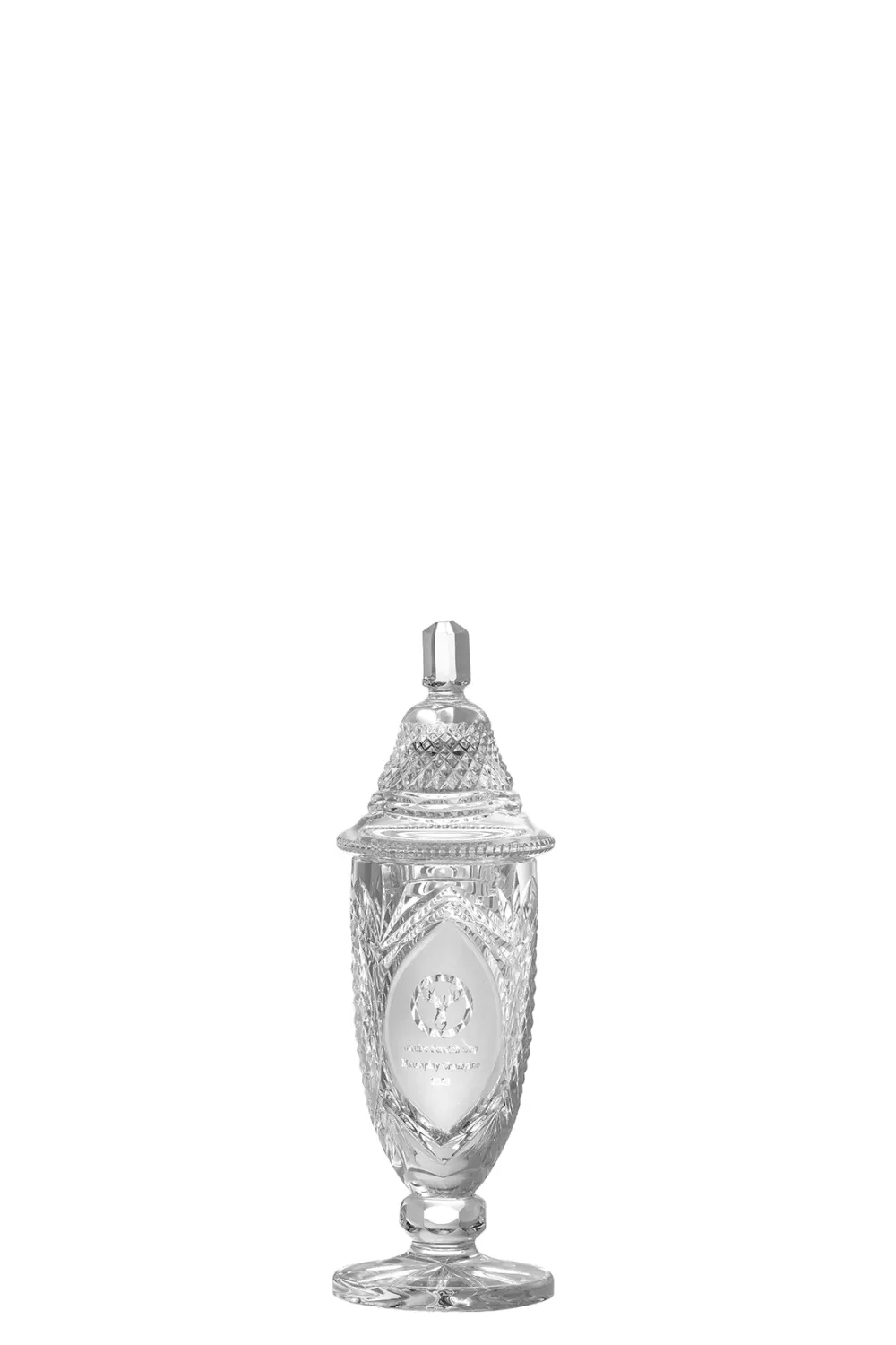 Engraved 10" Footed Sports Trophy & Lid<Galway Crystal