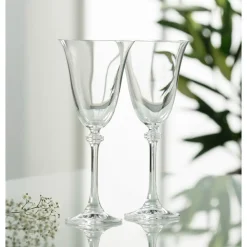 Engraved Liberty Goblet Glass Pair<Galway Crystal Outlet