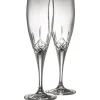 Engraved Longford Flute Glass Pair<Galway Crystal