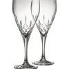 Engraved Longford Red Glass Pair<Galway Crystal Online