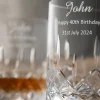 Engraved Longford Whiskey Glass Pair<Galway Crystal Online