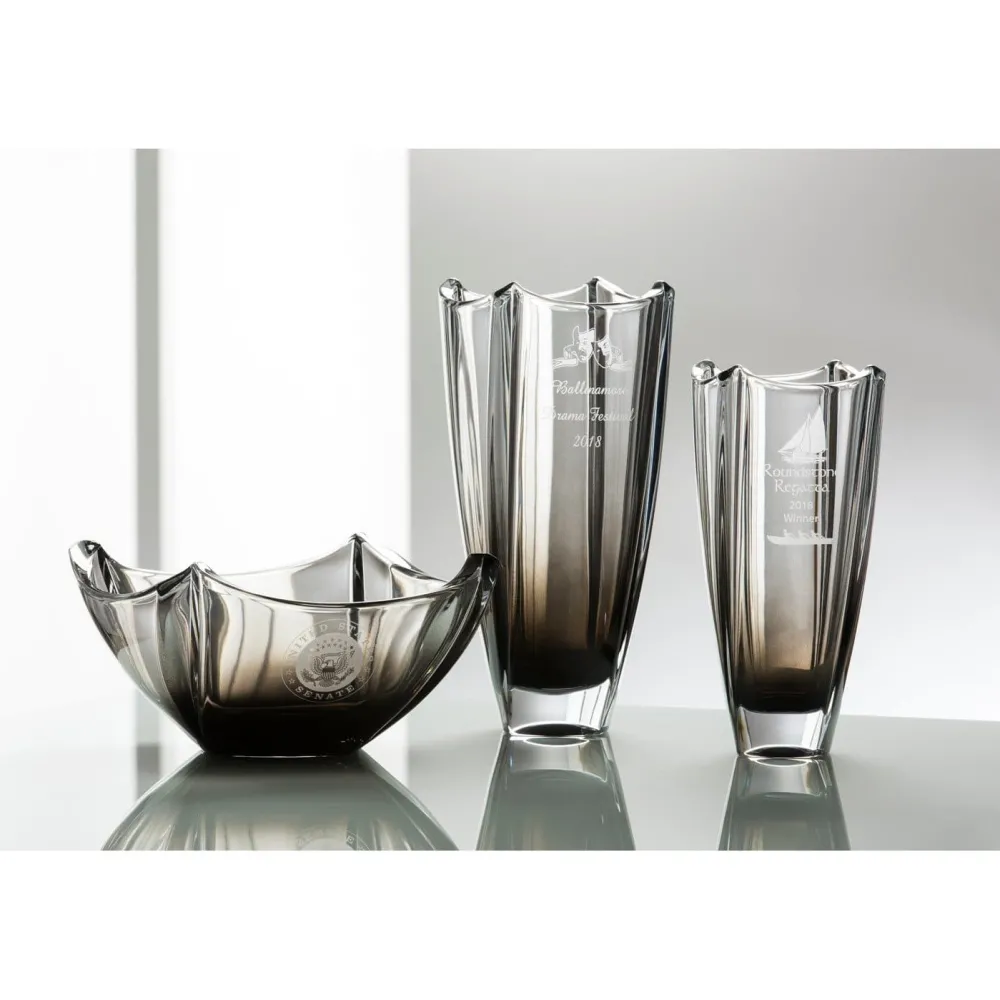 Engraved Onyx Dune 10" Bowl<Galway Crystal Clearance