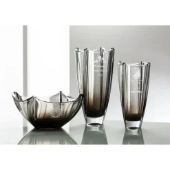 Engraved Onyx Dune 10" Square Vase<Galway Crystal Hot