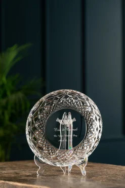 Engraved 8" Plate<Galway Crystal Discount