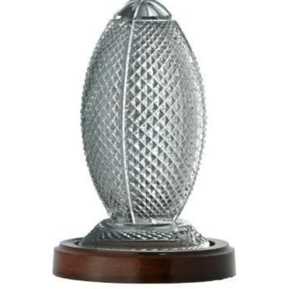Engraved Rugby Ball /American Football<Galway Crystal