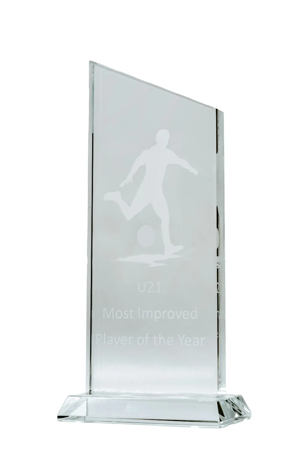 Engraved Small Diagonal Trophy<Galway Crystal Best