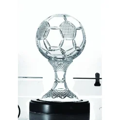 Engraved 8" Soccer Ball Trophy<Galway Crystal Clearance