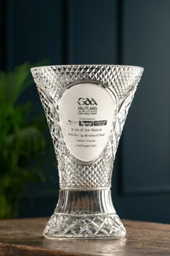 Engraved 14" Waisted Vase<Galway Crystal Hot