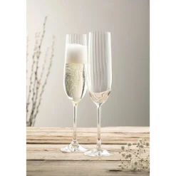 Erne Champagne Flute Glass Pair<Galway Crystal Online