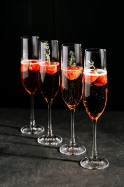 Erne Champagne Flute Glass Set of 4<Galway Crystal Sale