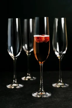 Erne Champagne Flute Glass Set of 4<Galway Crystal Sale