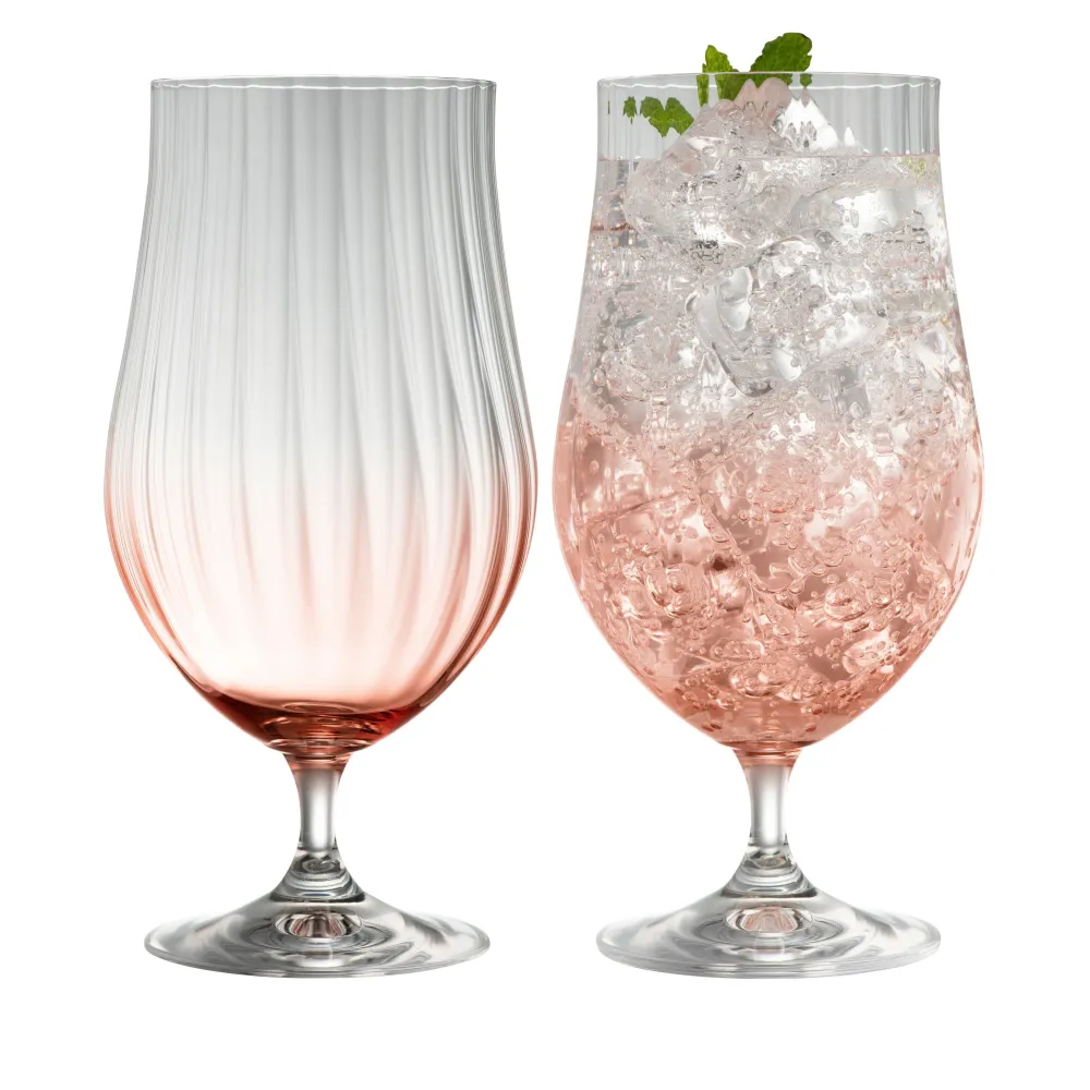 Erne Craft Beer/Cocktail Glass Pair Blush<Galway Crystal Discount