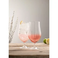 Erne Craft Beer/Cocktail Glass Pair Blush<Galway Crystal Discount