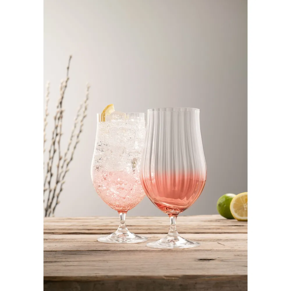 Erne Craft Beer/Cocktail Glass Pair Blush<Galway Crystal Discount