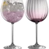 Erne Gin and Tonic Glass Pair Amethyst<Galway Crystal Discount