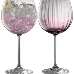 Erne Gin and Tonic Glass Pair Amethyst<Galway Crystal Discount