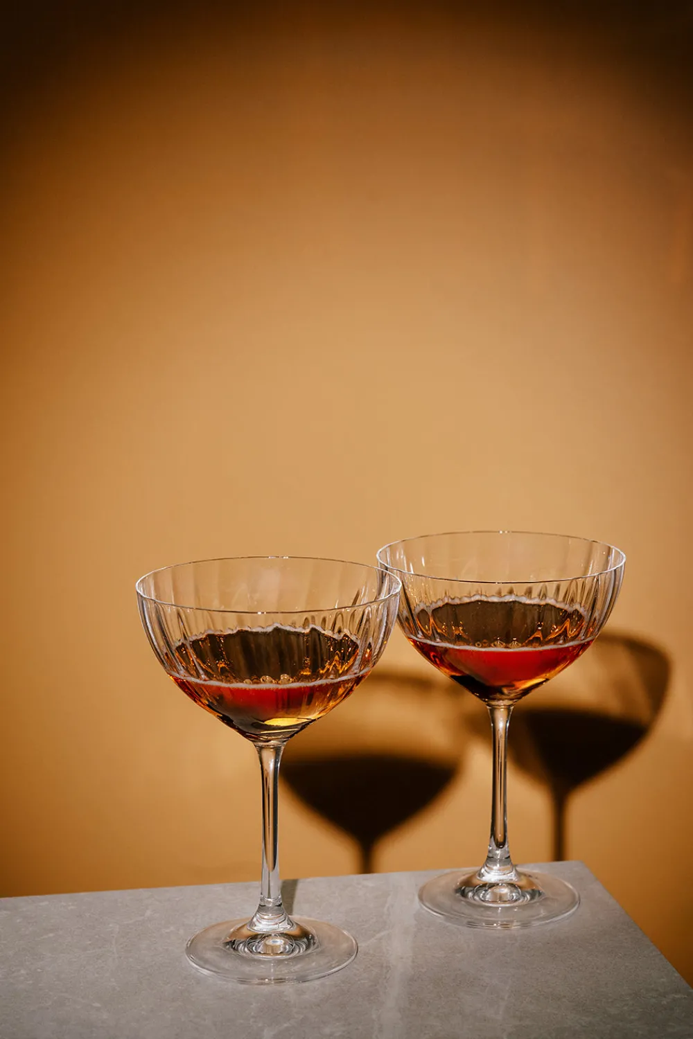 Erne Saucer Champagne Glass Pair<Galway Crystal New