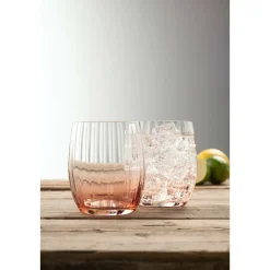 Erne Tumbler Glass Pair Blush<Galway Crystal Online